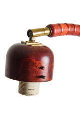 Golvlampa Markslöjd Svanhals – Mahognybetsad bok, sent 1900-tal
