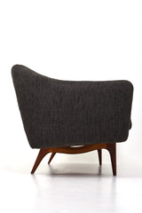 Soffa "ML-140" av Illum Wikkelsø för A. Mikael Laursen & Søn, Danmark, 1950tal