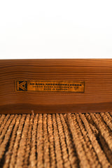 Vintage furu stolar med sits i papperssnöre, design Børge Mogensen för Karl Andersson & Söner