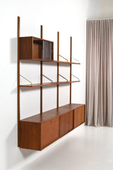 Hyllsystem "Royal System" av Poul Cadovius, Danmark, 60tal