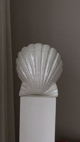 Stor & ovanlig bordslampa i form av en snäcka