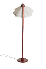 Golvlampa Markslöjd Svanhals – Mahognybetsad bok, sent 1900-tal