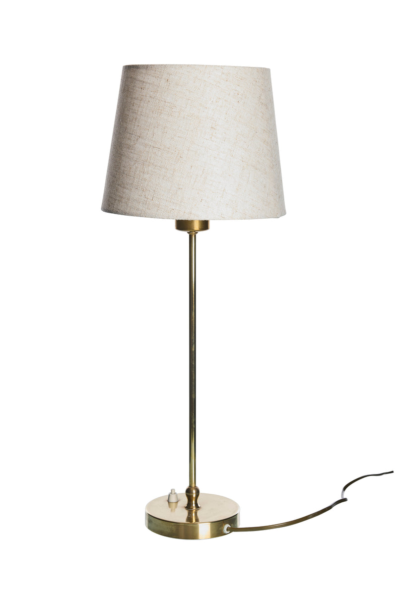 Brass table lamp by Josef Frank for Firma Svensk Tenn, model 2332, 1960s