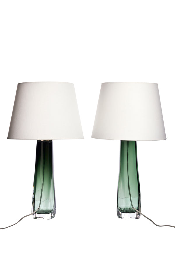 A pair of table lamps by Carl Fagerlund for Orrefors, 1960s