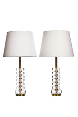 A pair of table lamps by Carl Fagerlund for Orrefors, 1960s