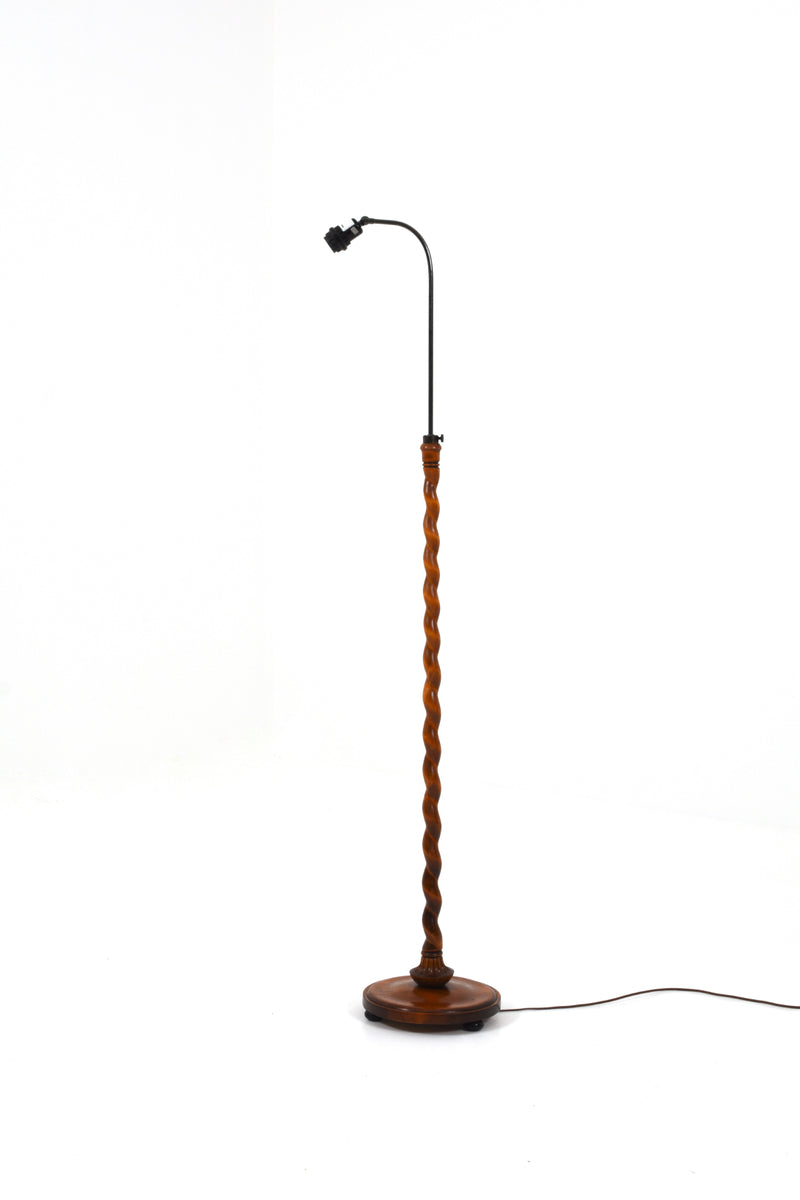 Wooden floor lamp, early 20th century