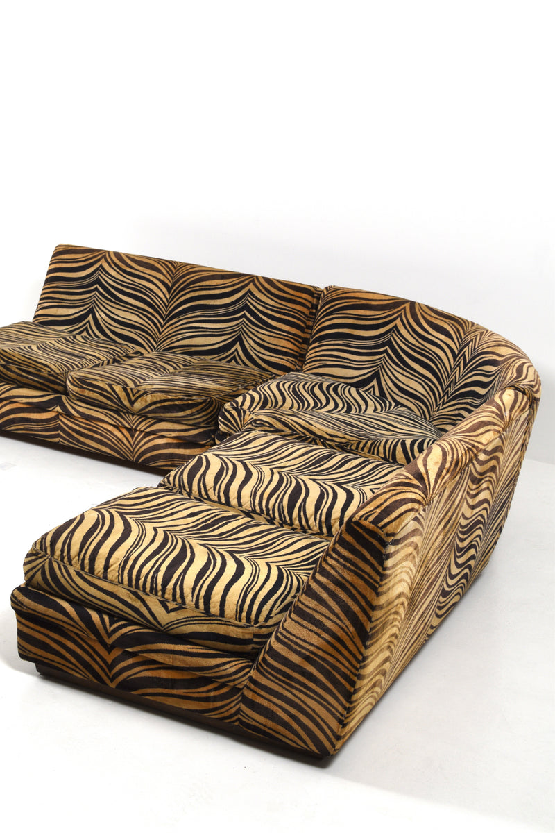 Corner sofa "Playboy Zebra" from Dux