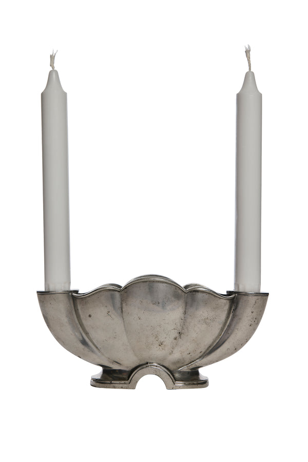 Art Deco, Tennvas & ljusstake av Just Andersen, 30-tal, Danmark