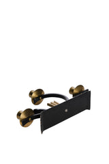 Swedish Grace ljusstake i järn och mässing, 30-tal