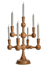 Stor ljusstake i furu, 70-tal