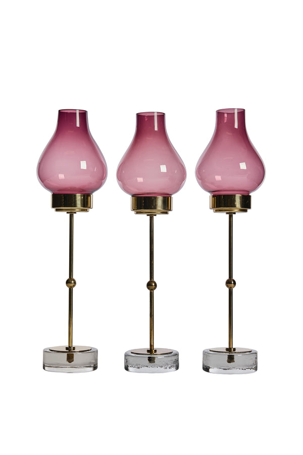 Gunnar Ander Ljuslyktor – 3 st, Ystad Metall, 50-tal