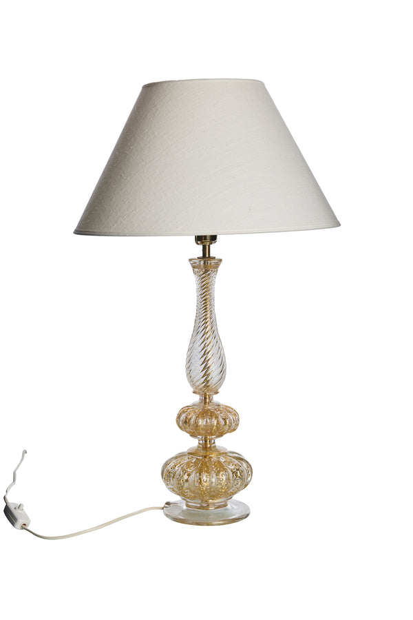 Vintage bordslampa av Murano glas, Barovier och Toso, Italien, 60tal