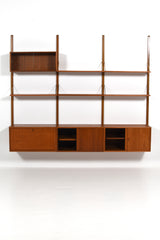 Hyllsystem "Royal System" av Poul Cadovius, Danmark, 60tal