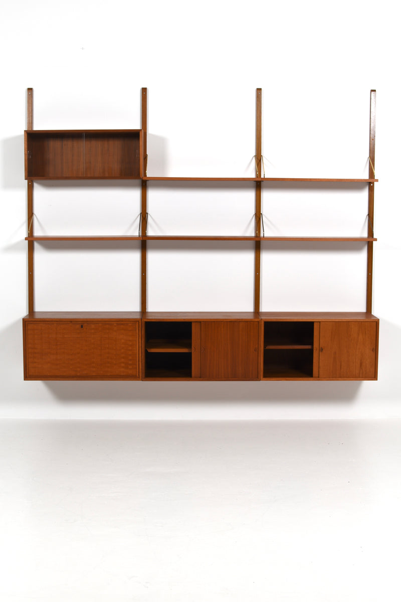 Hyllsystem "Royal System" av Poul Cadovius, Danmark, 60tal