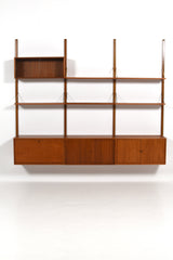 Hyllsystem "Royal System" av Poul Cadovius, Danmark, 60tal