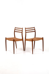 Four dining chairs "Model 78" by Niels Otto Møller for JL Møller